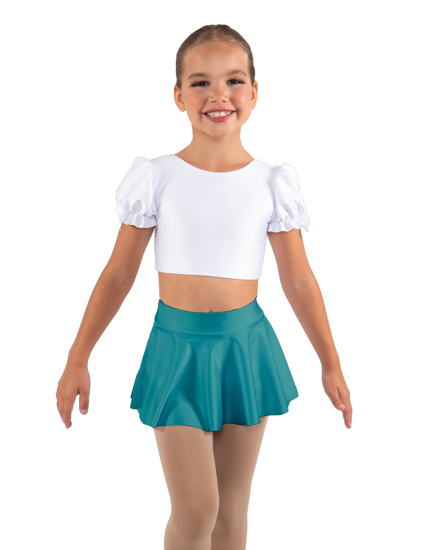 Solid Lycra Top Skirt Tall Band