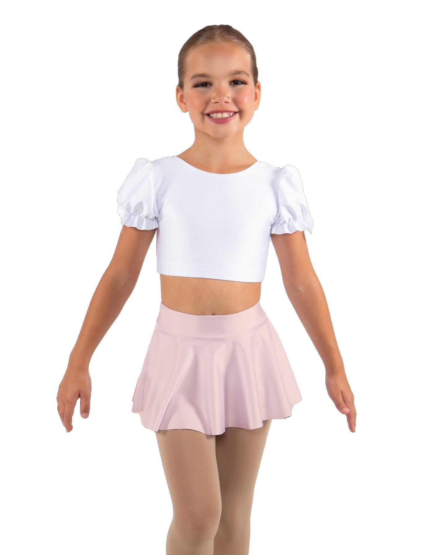 Solid Lycra Top Skirt Tall Band