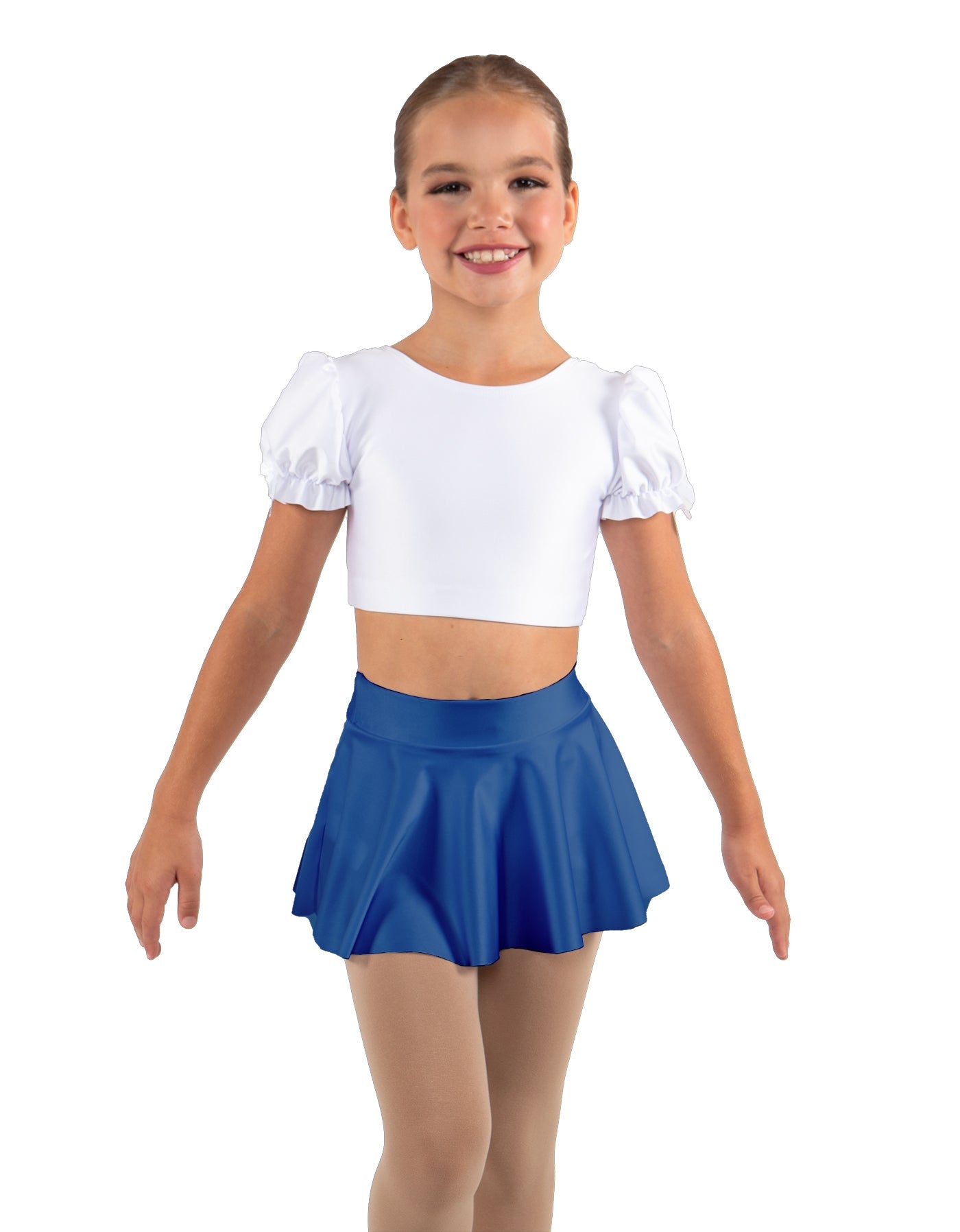 Solid Lycra Top Skirt Tall Band