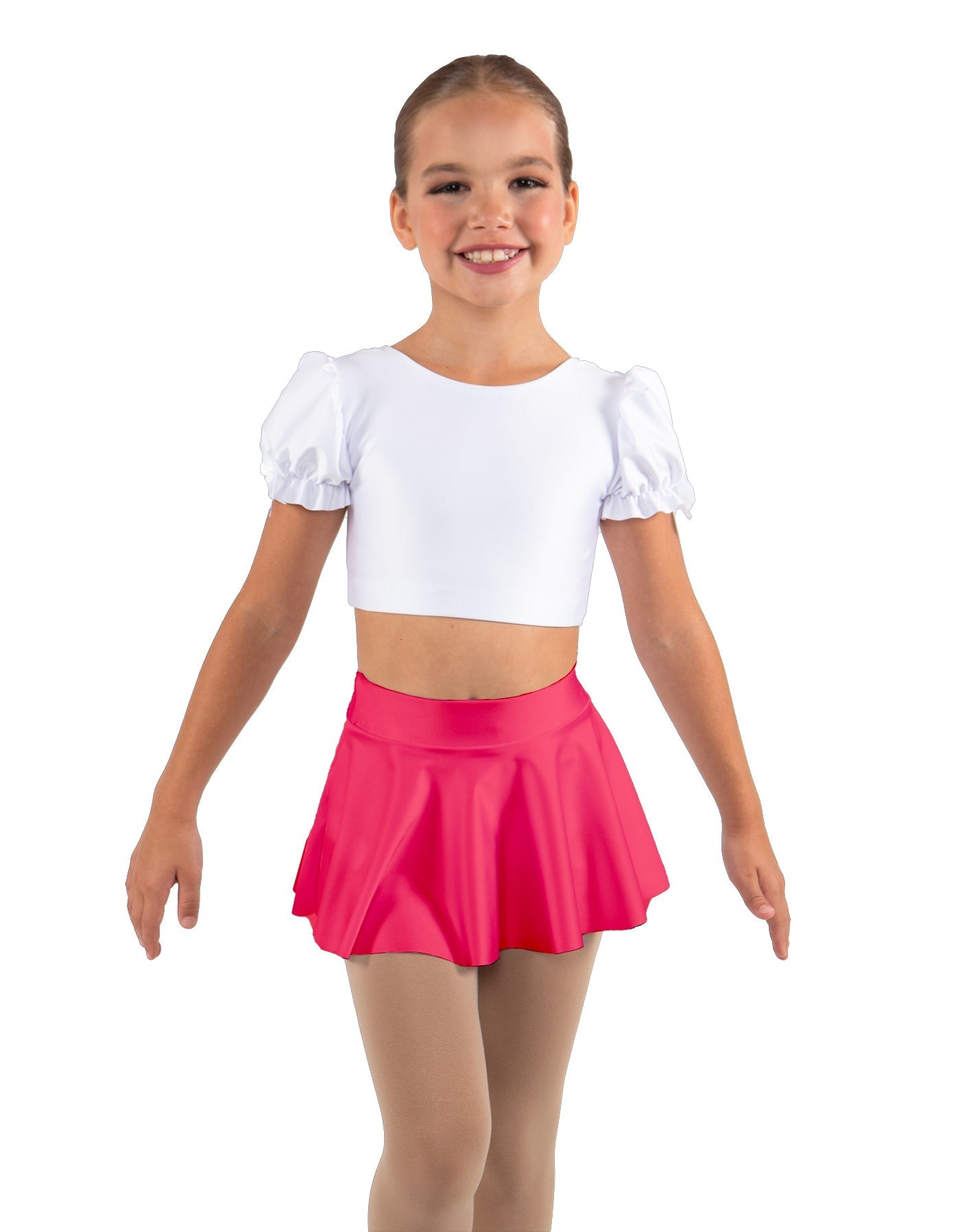Solid Lycra Top Skirt Tall Band
