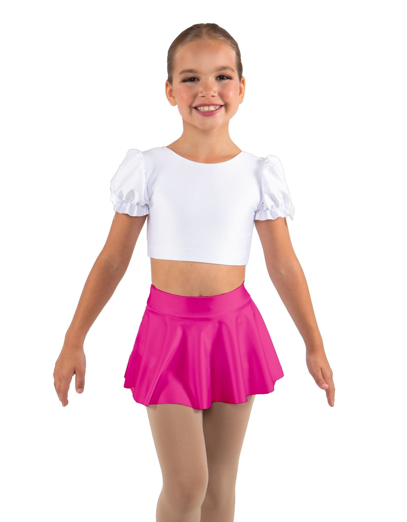 Solid Lycra Top Skirt Tall Band