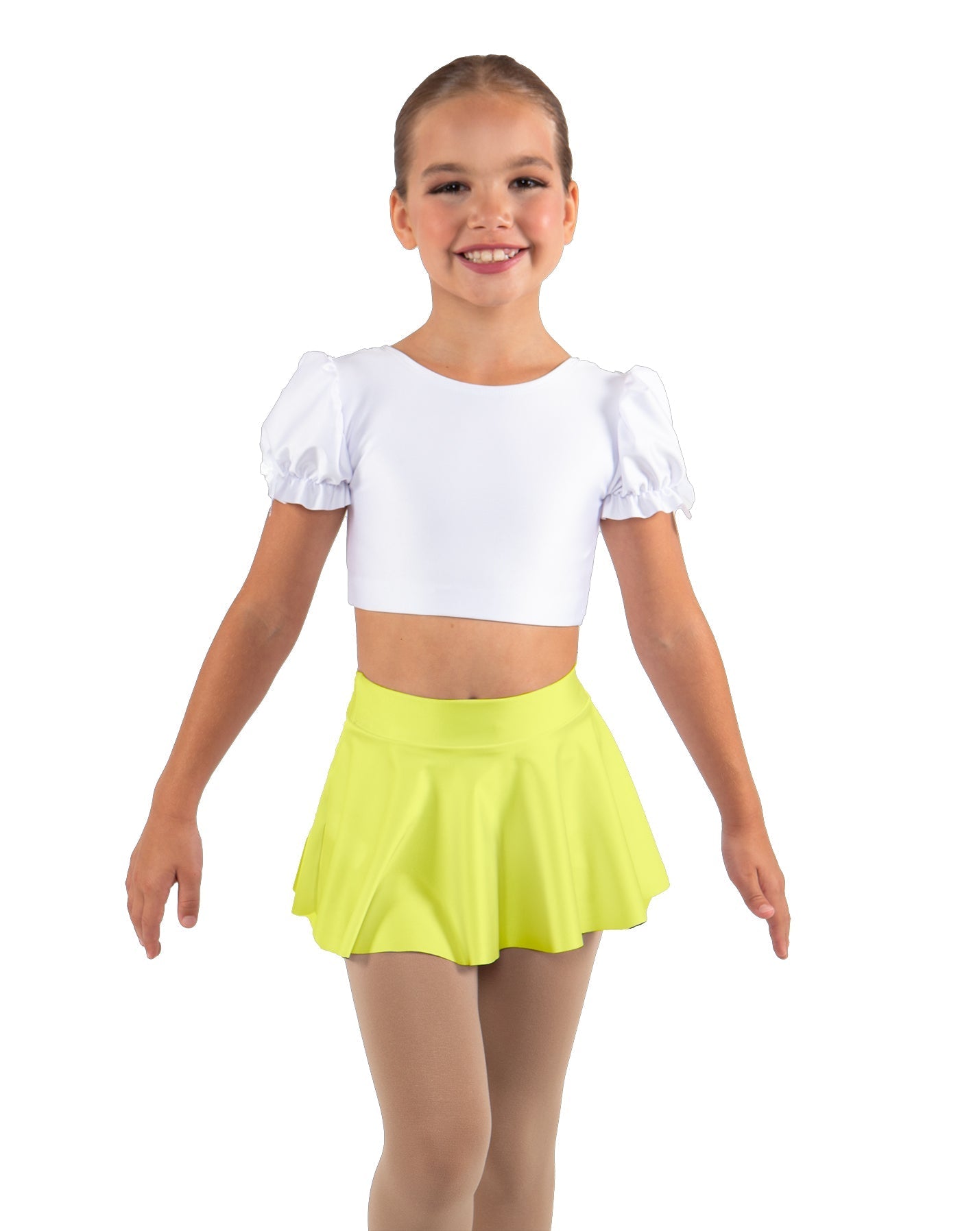 Solid Lycra Top Skirt Tall Band