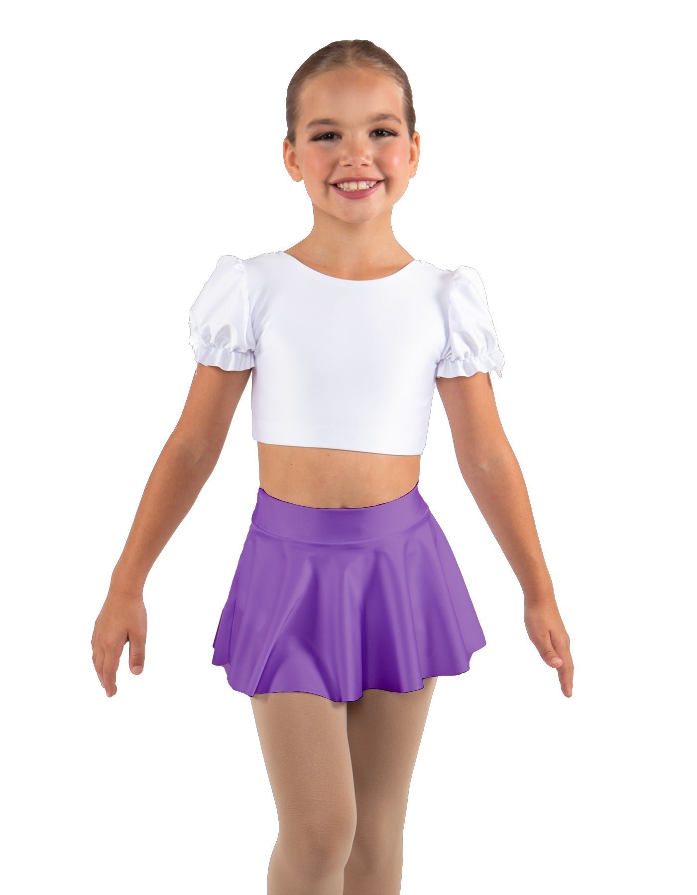 Solid Lycra Top Skirt Tall Band