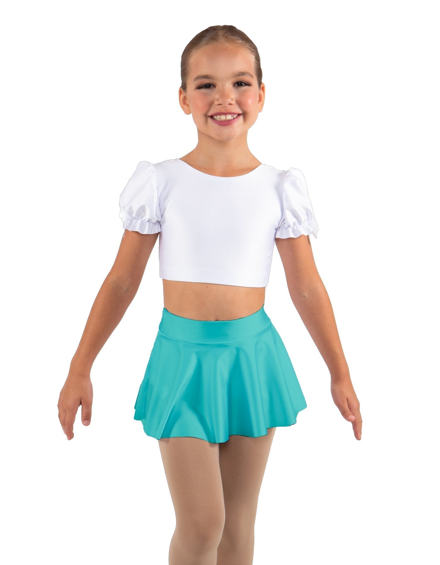 Solid Lycra Top Skirt Tall Band