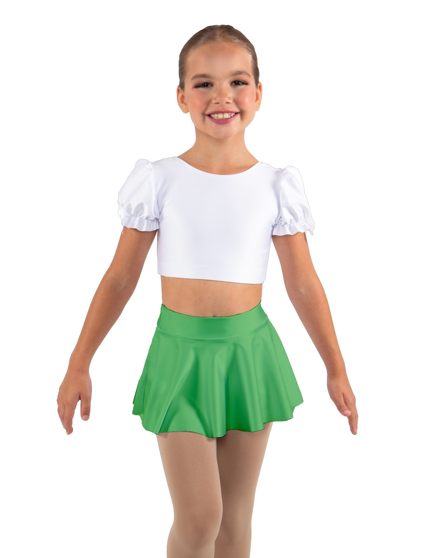 Solid Lycra Top Skirt Tall Band