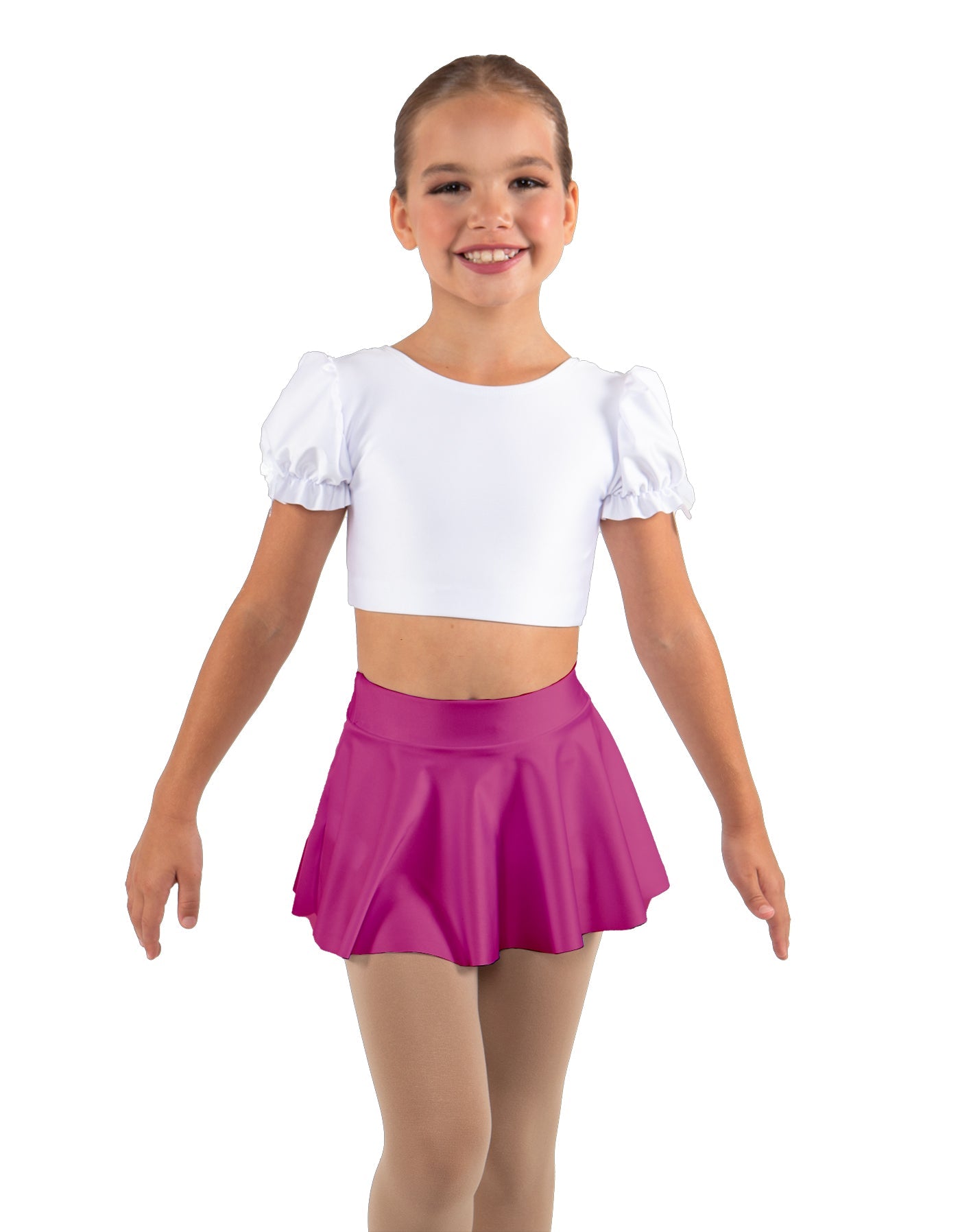 Solid Lycra Top Skirt Tall Band