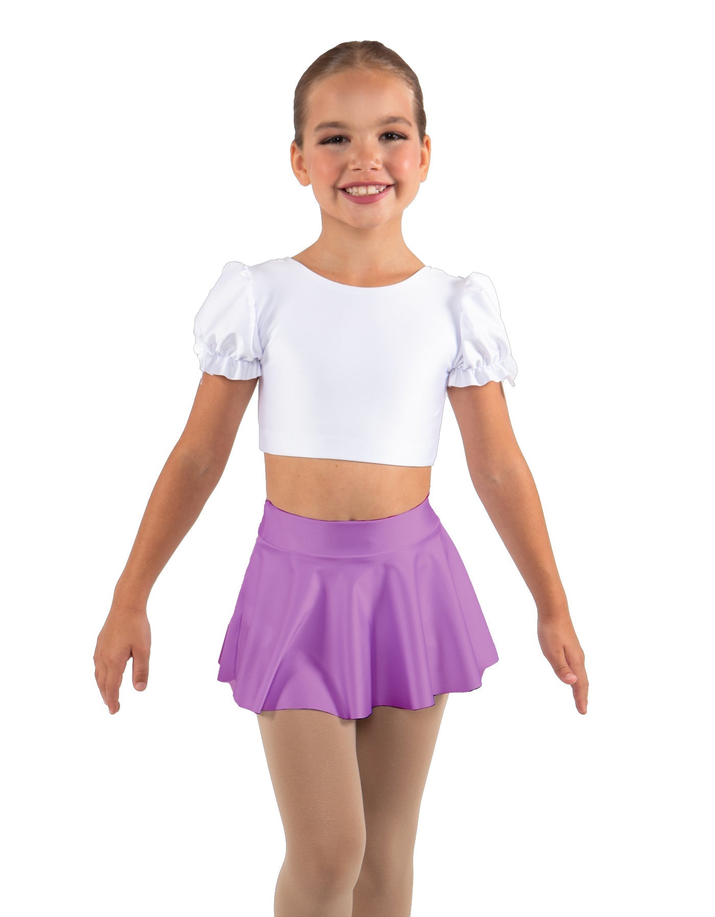 Solid Lycra Top Skirt Tall Band