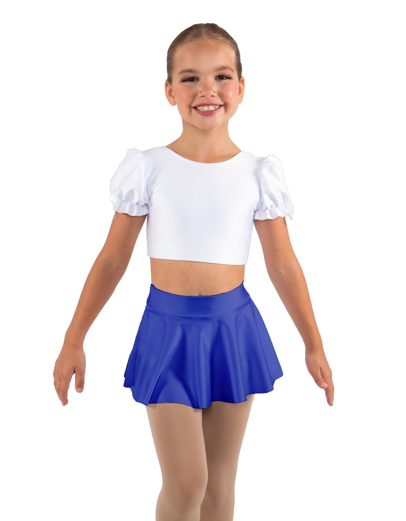 Solid Lycra Top Skirt Tall Band