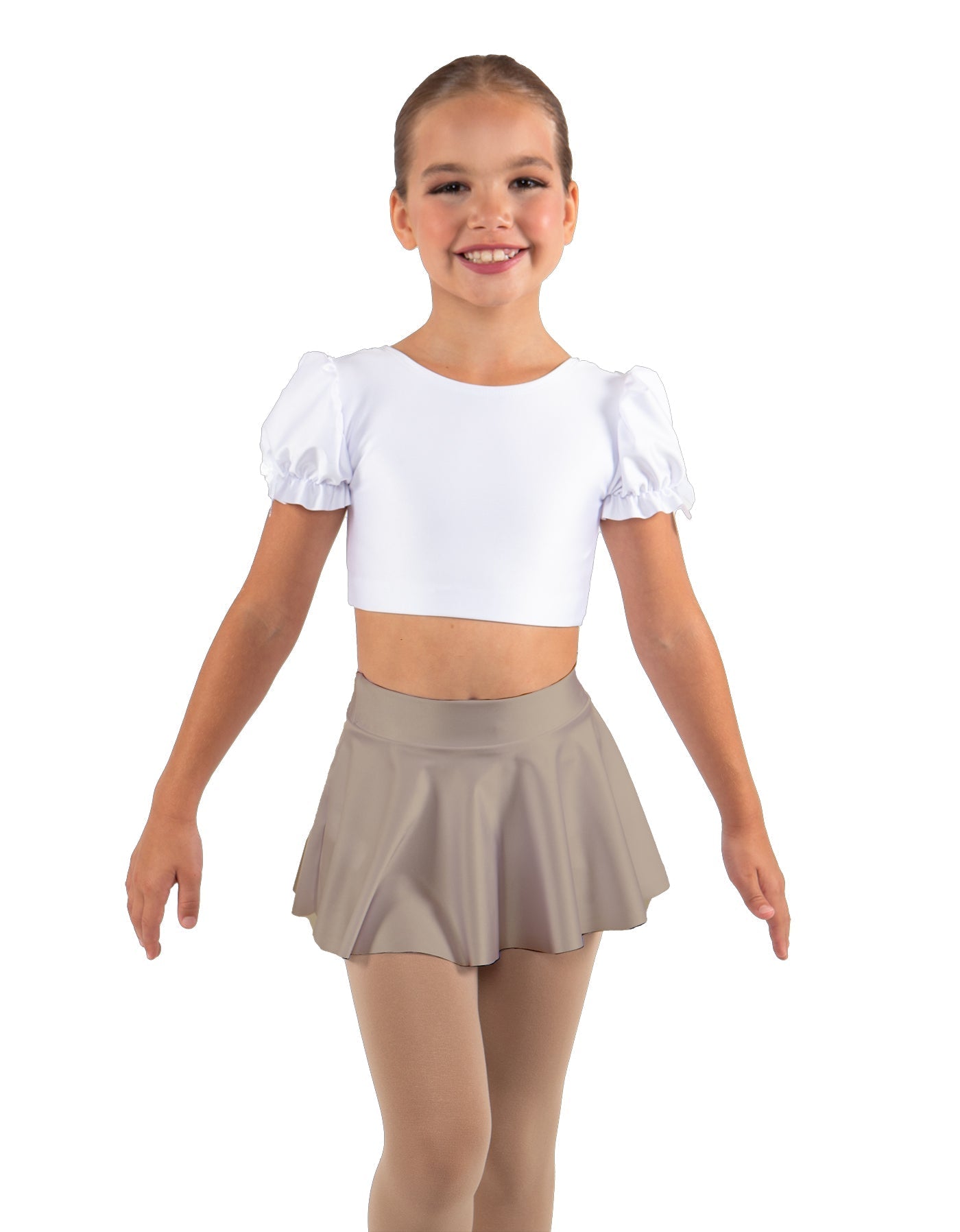 Solid Lycra Top Skirt Tall Band