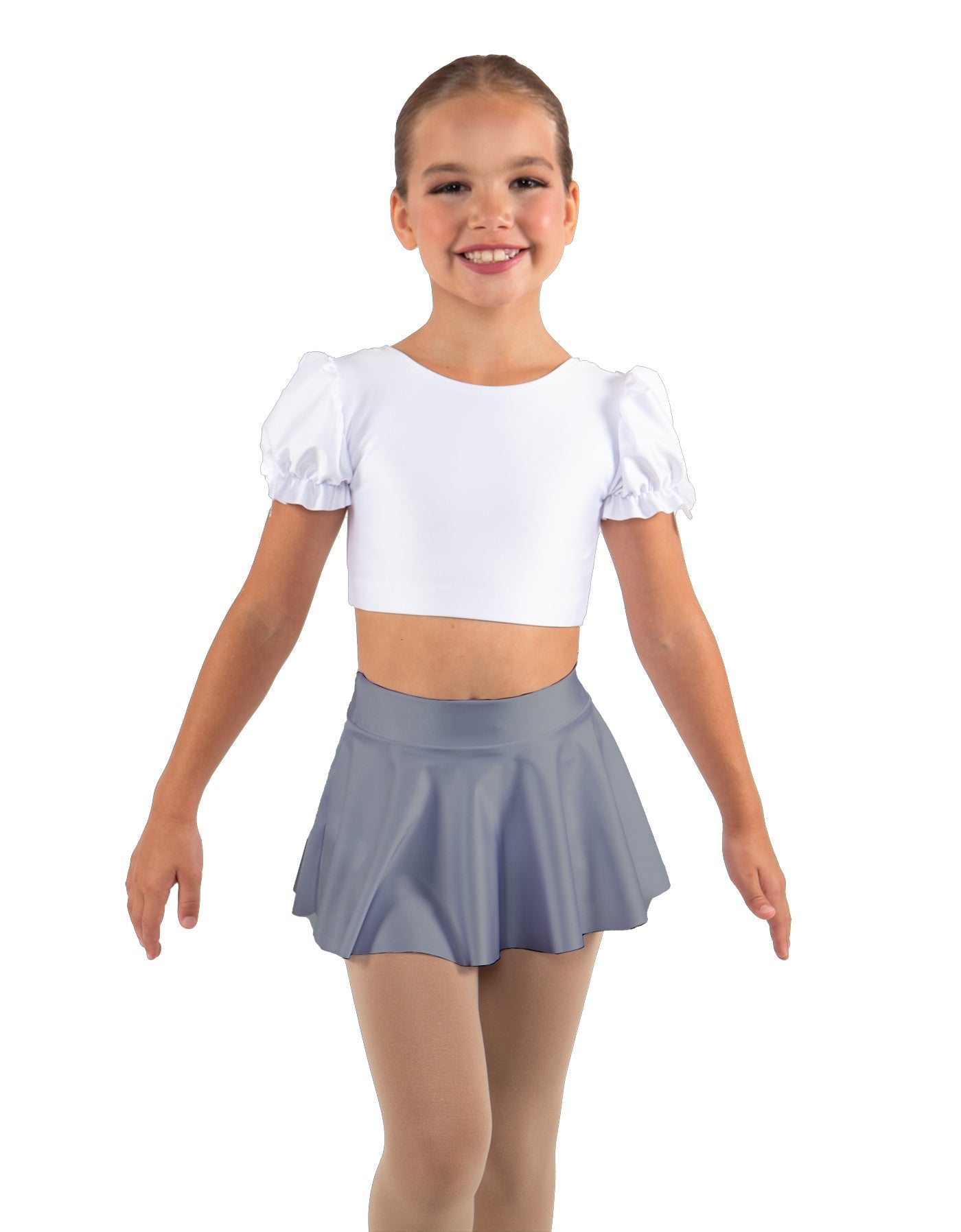 Solid Lycra Top Skirt Tall Band