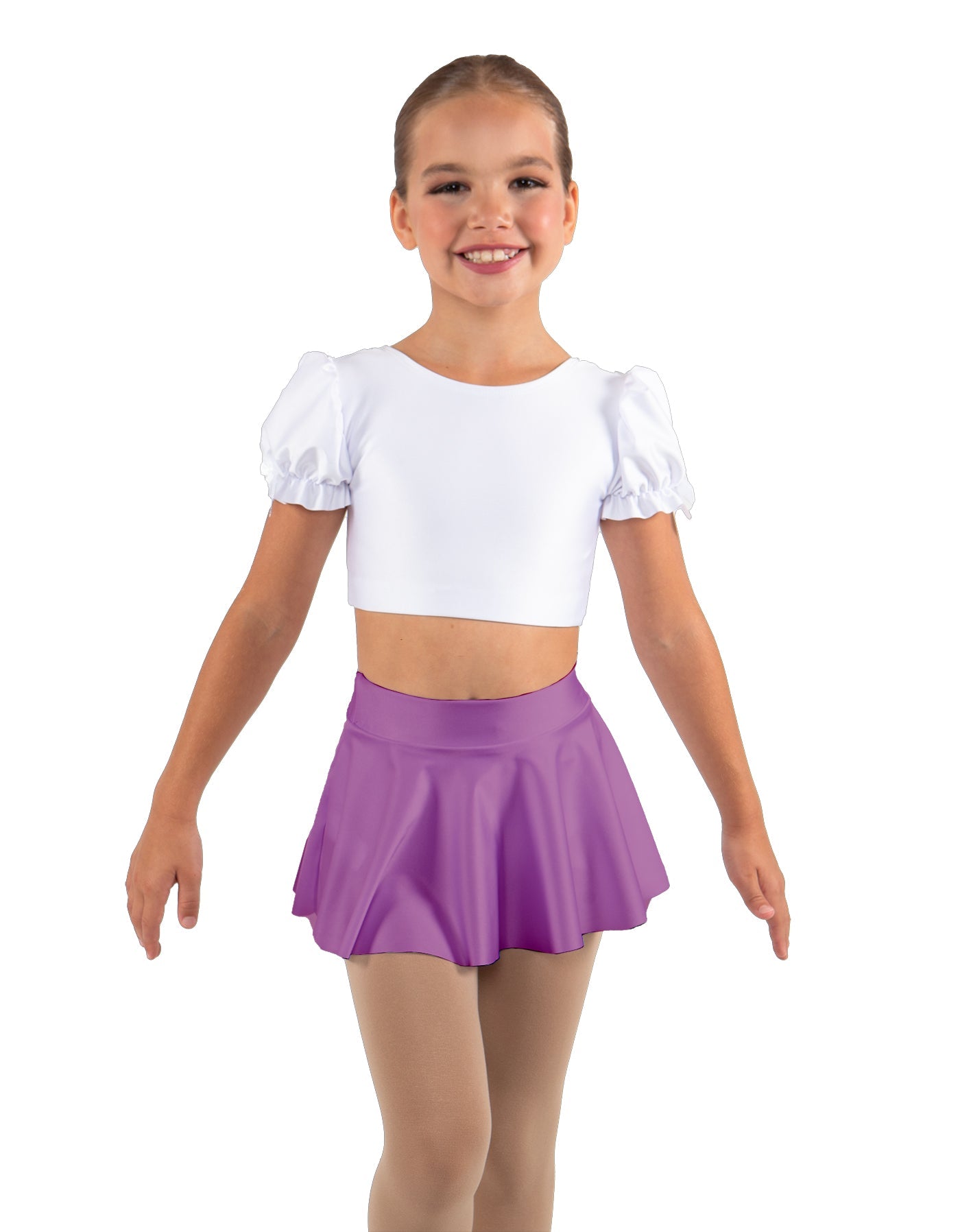Solid Lycra Top Skirt Tall Band