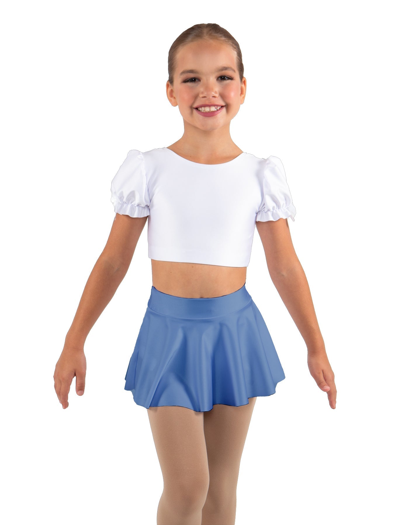 Solid Lycra Top Skirt Tall Band