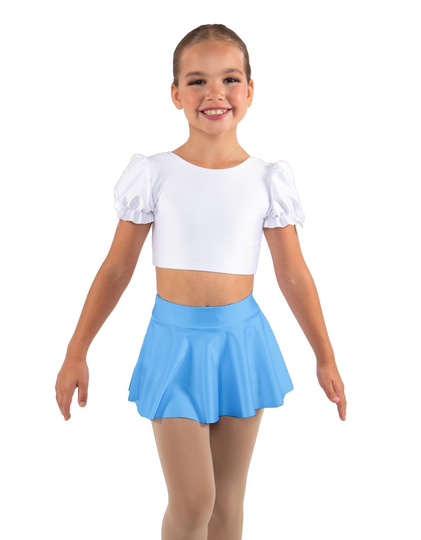 Solid Lycra Top Skirt Tall Band
