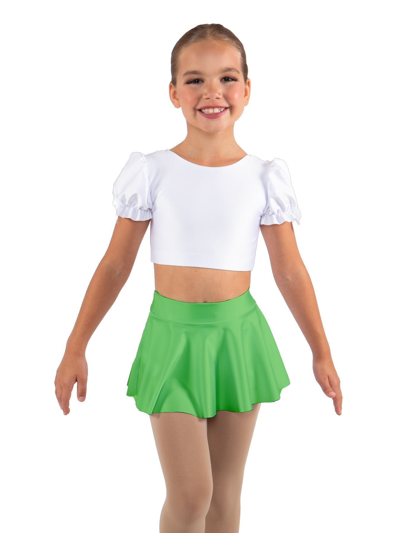 Solid Lycra Top Skirt Tall Band