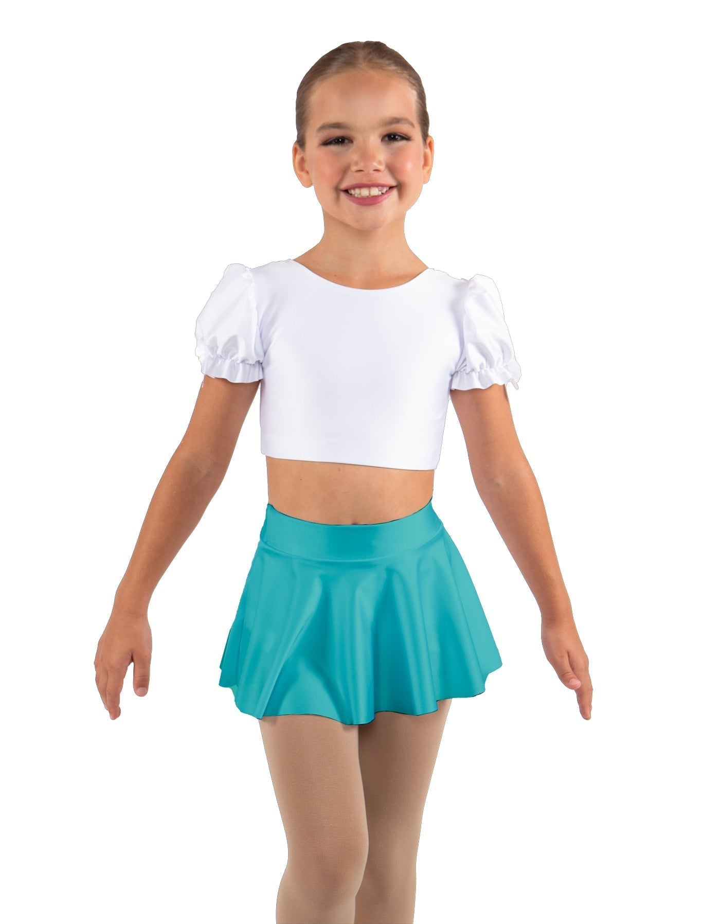 Solid Lycra Top Skirt Tall Band