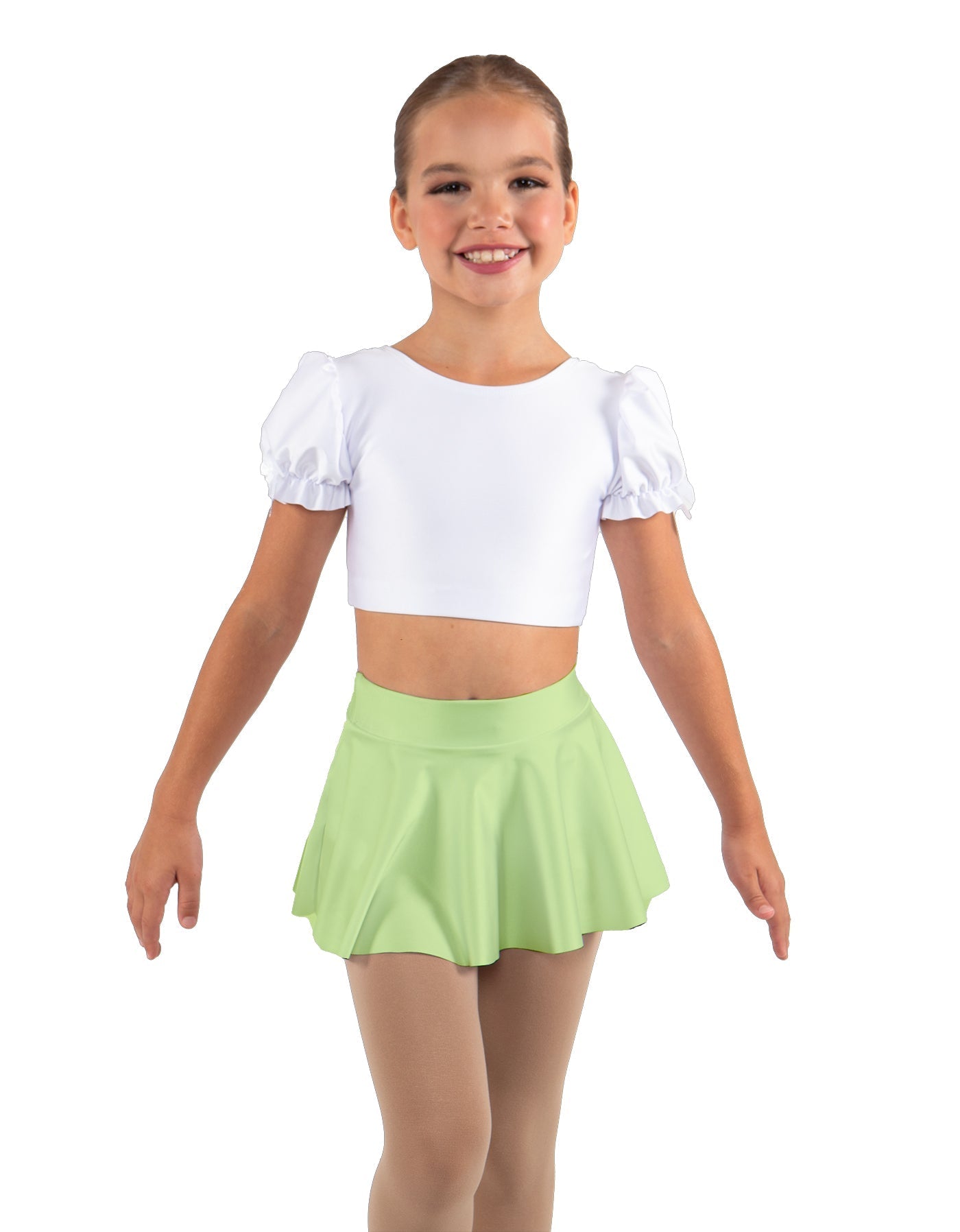Solid Lycra Top Skirt Tall Band