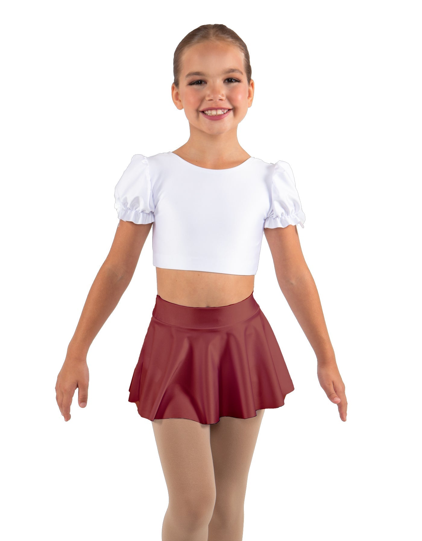 Solid Lycra Top Skirt Tall Band