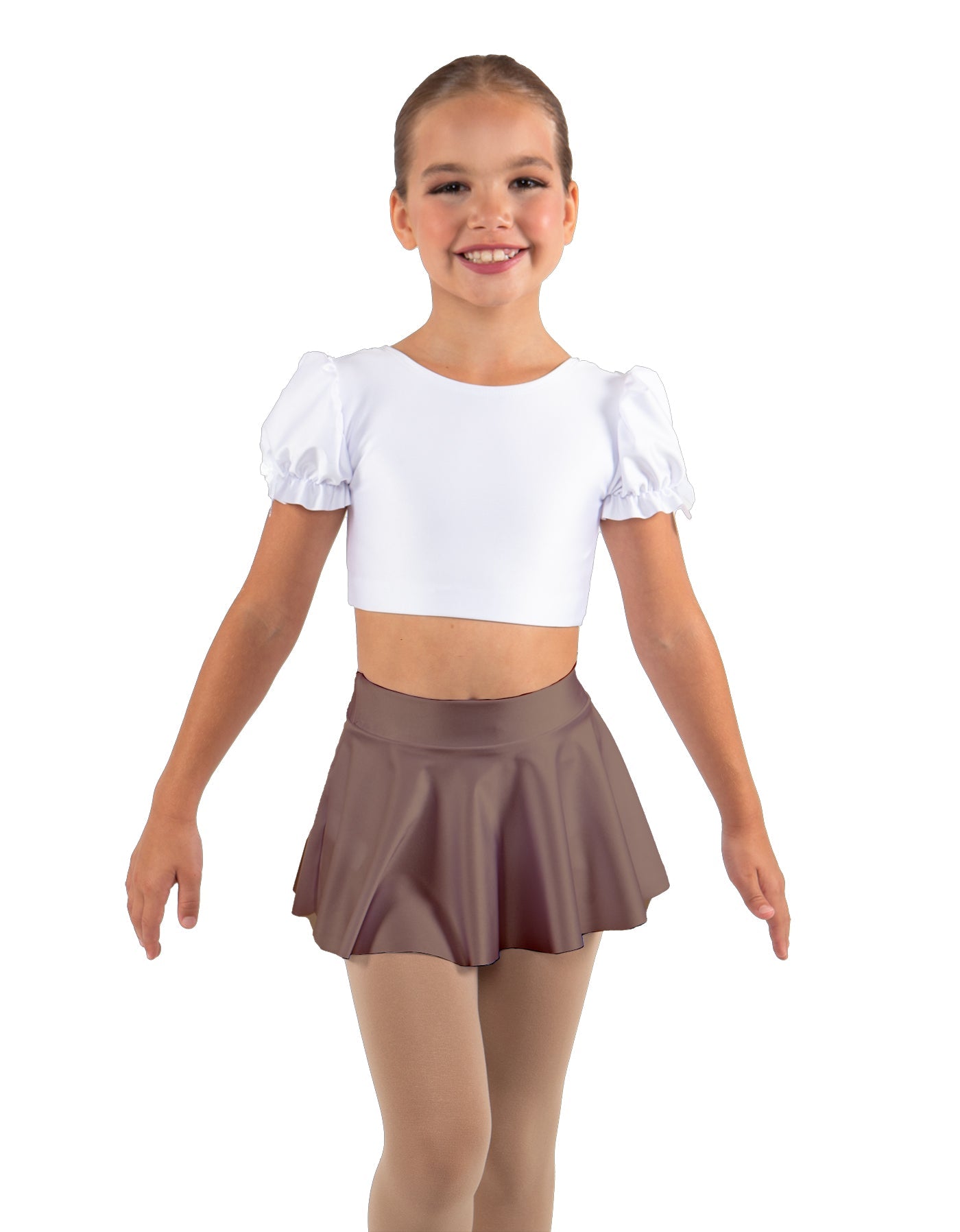 Solid Lycra Top Skirt Tall Band