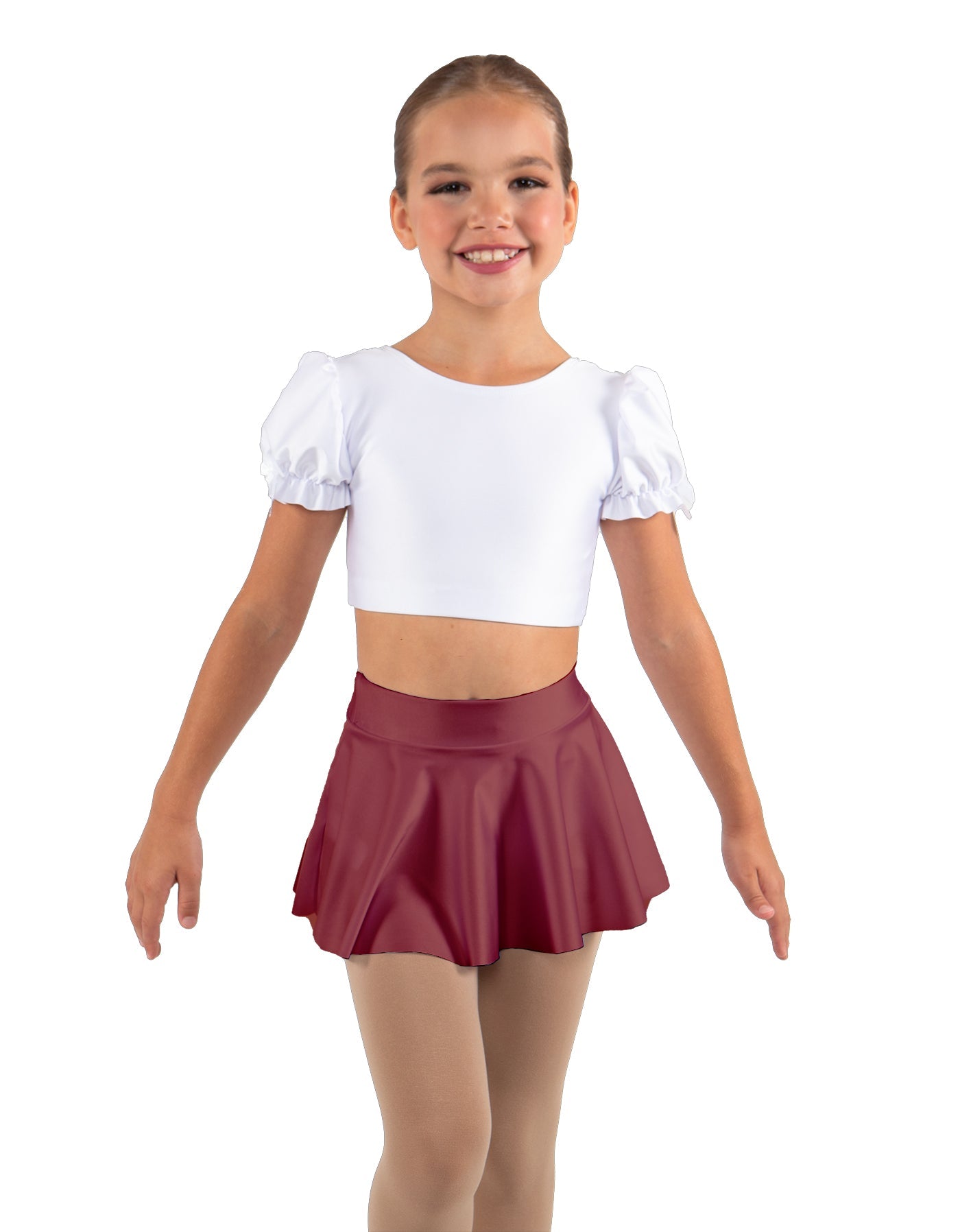Solid Lycra Top Skirt Tall Band