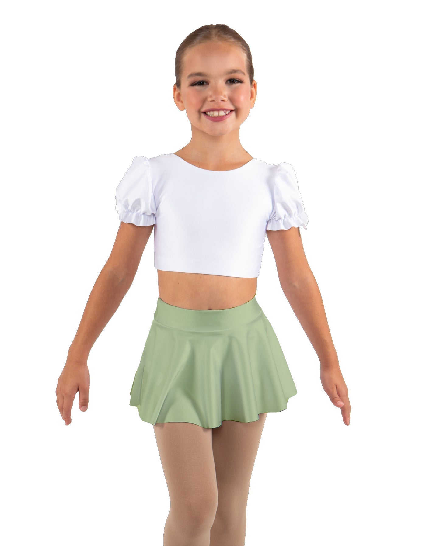 Solid Lycra Top Skirt Tall Band
