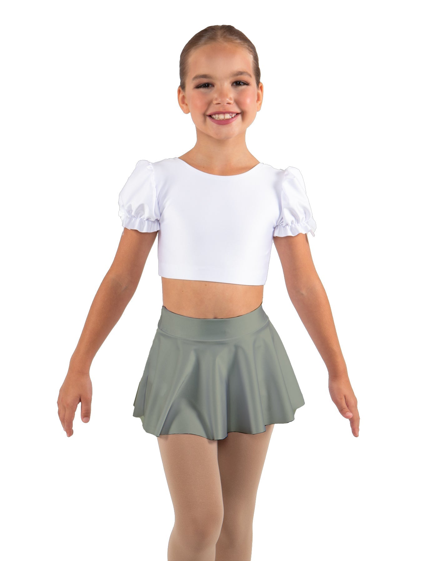 Solid Lycra Top Skirt Tall Band