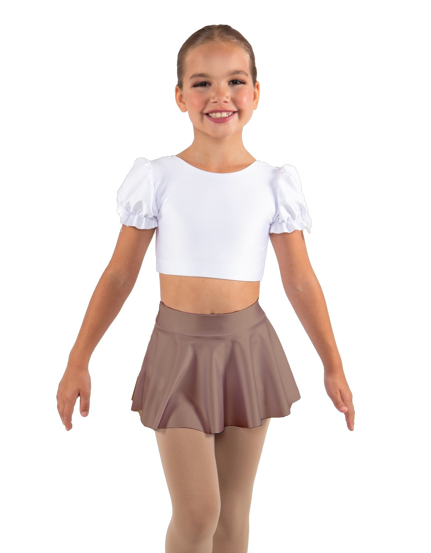Solid Lycra Top Skirt Tall Band