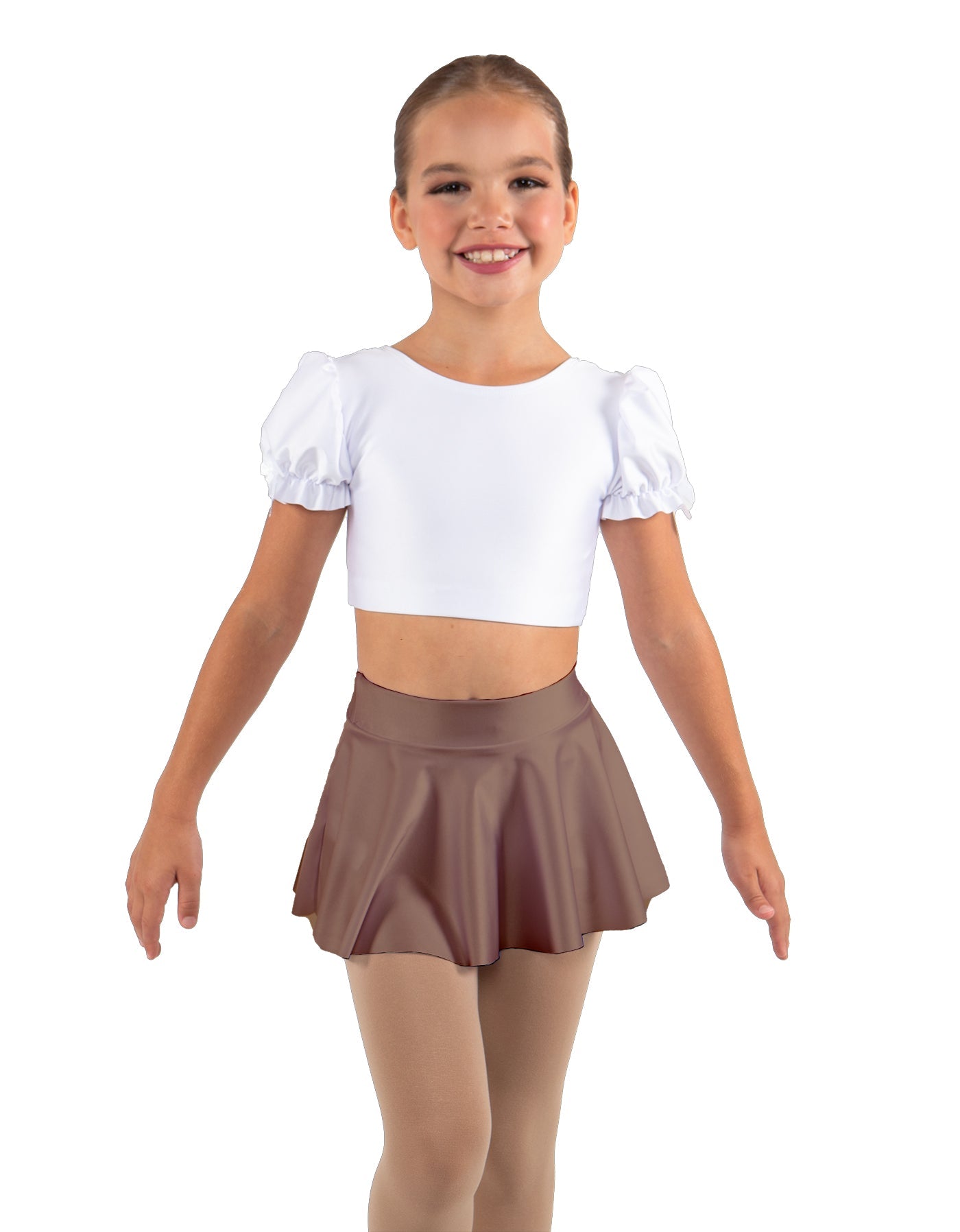 Solid Lycra Top Skirt Tall Band