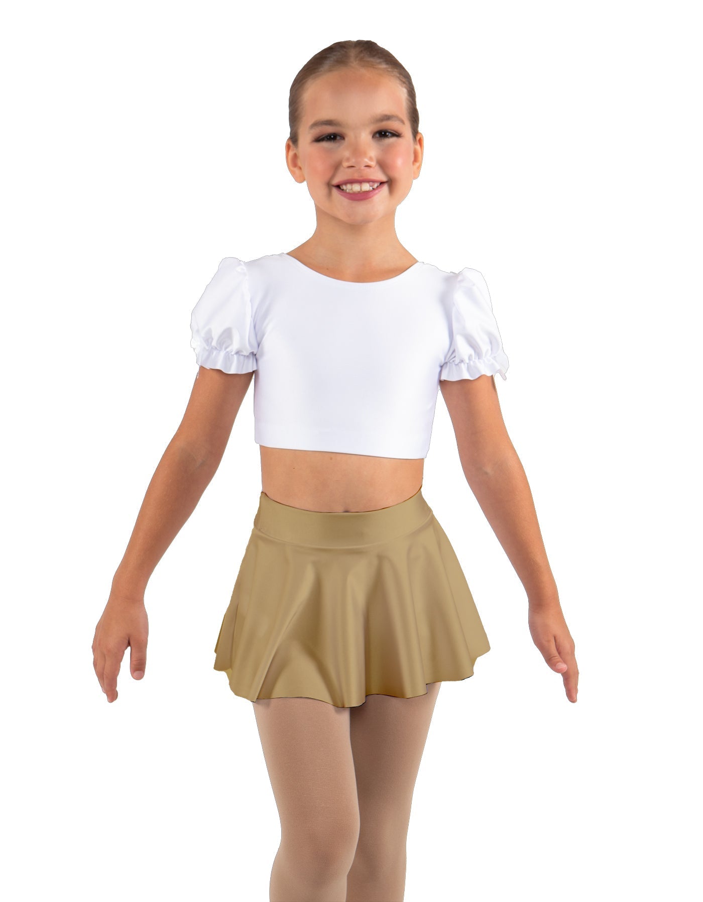 Solid Lycra Top Skirt Tall Band