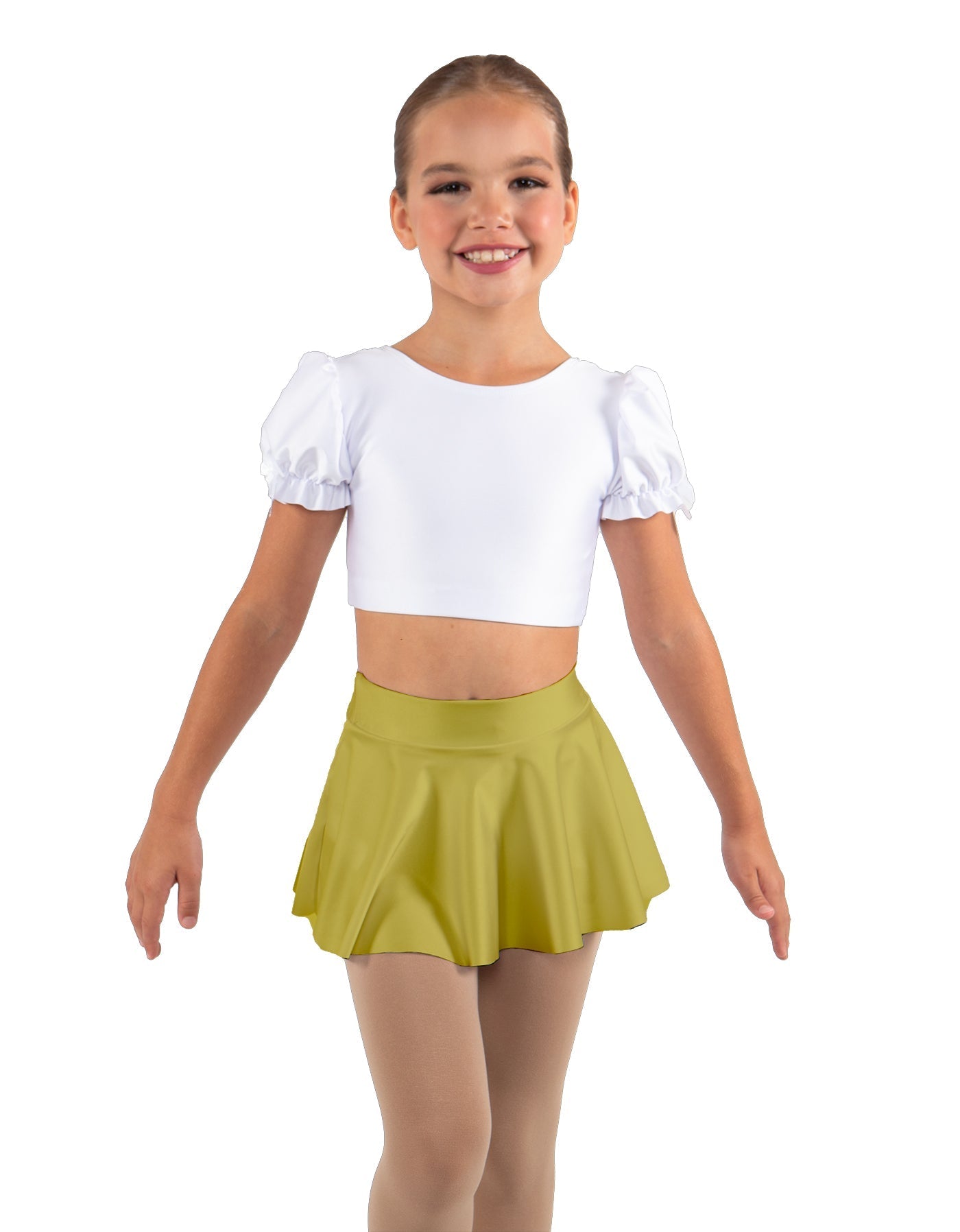Solid Lycra Top Skirt Tall Band