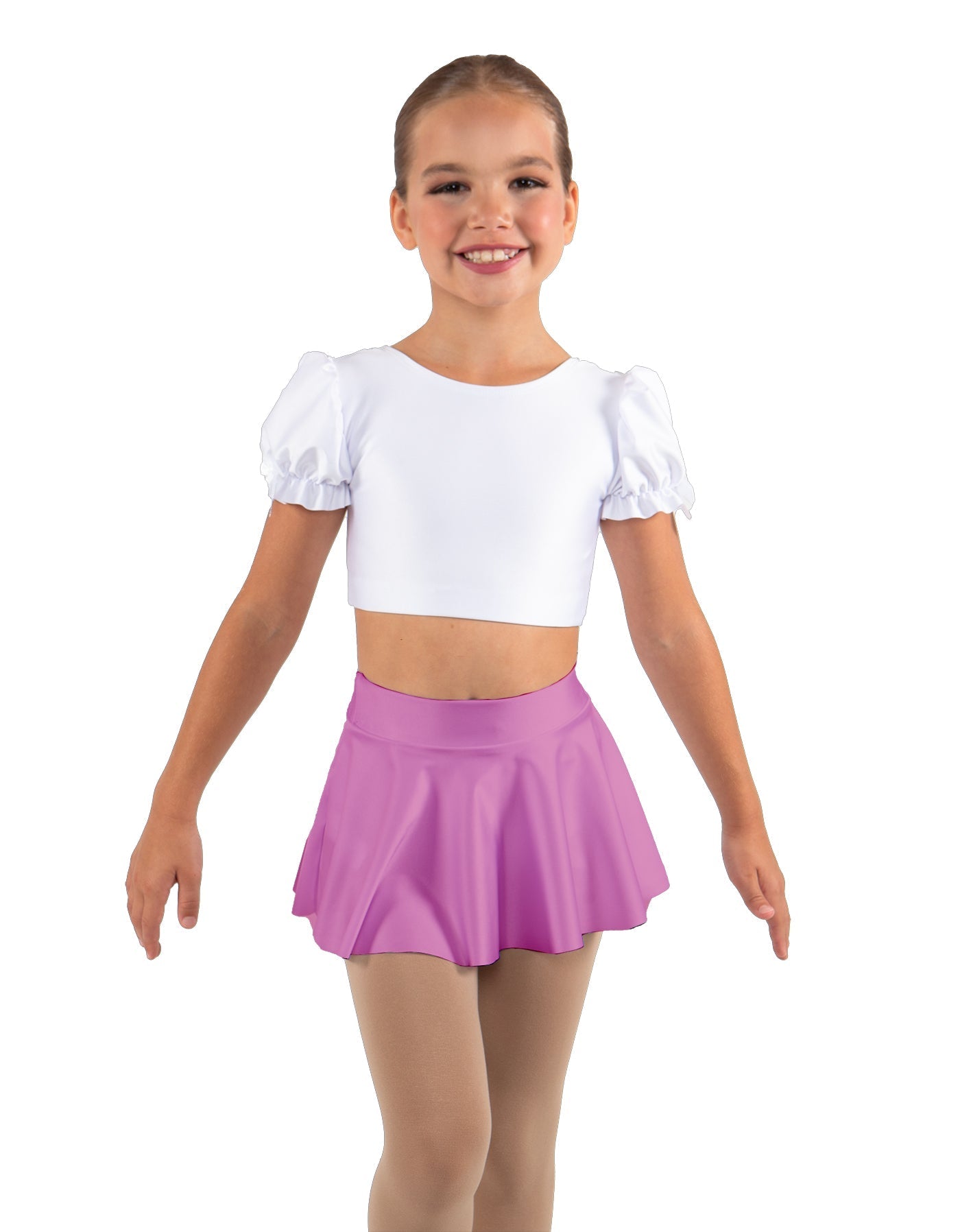 Solid Lycra Top Skirt Tall Band