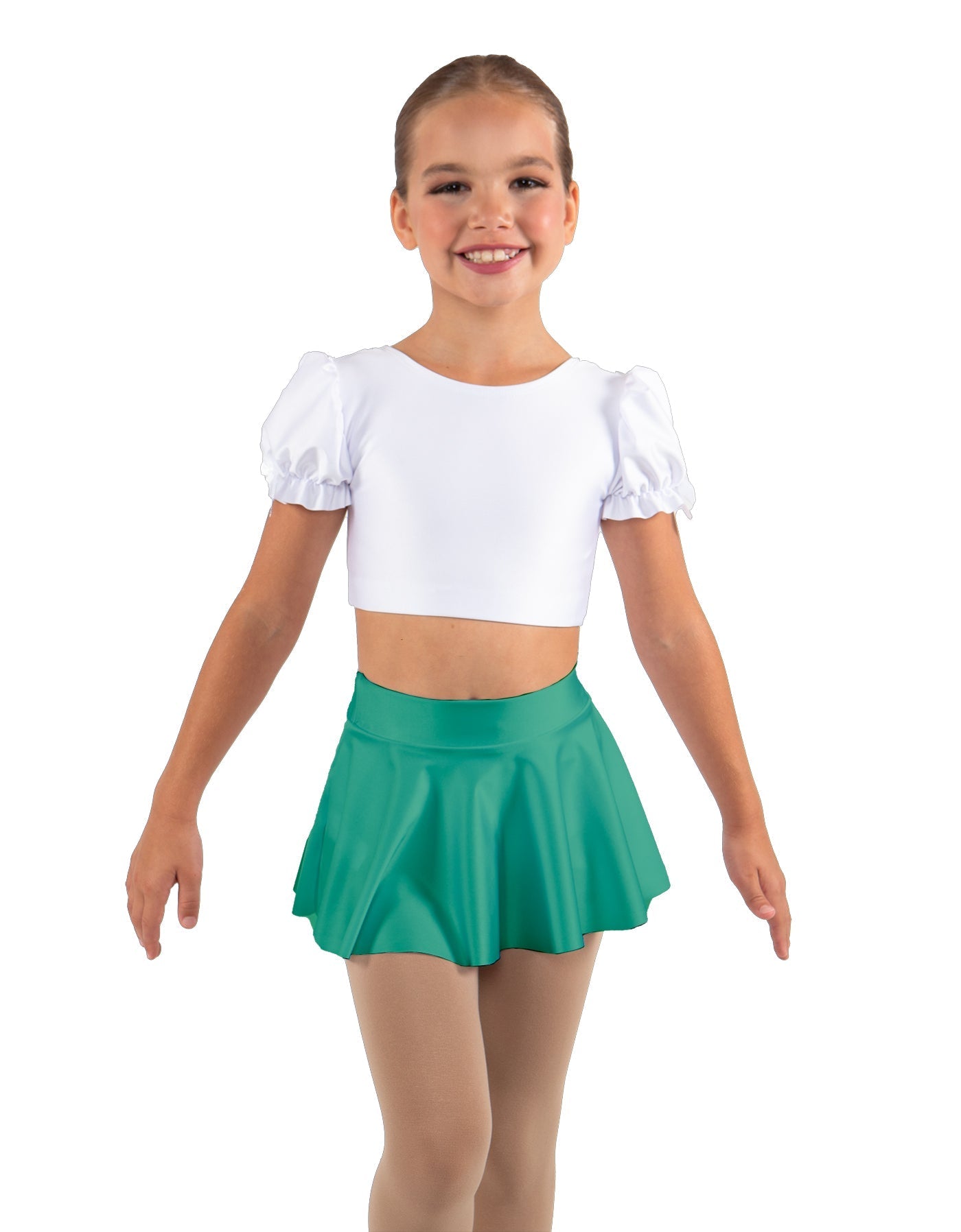 Solid Lycra Top Skirt Tall Band