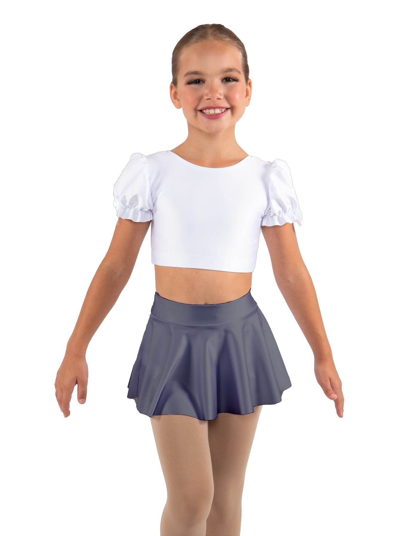 Solid Lycra Top Skirt Tall Band