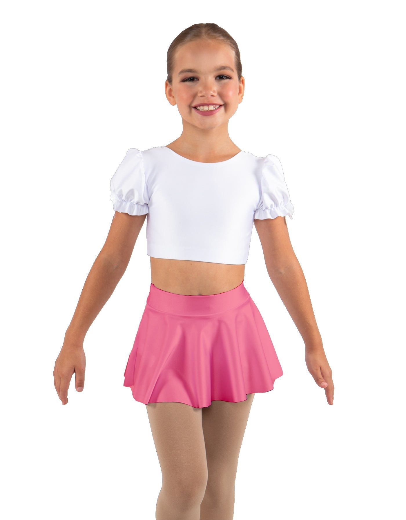 Solid Lycra Top Skirt Tall Band