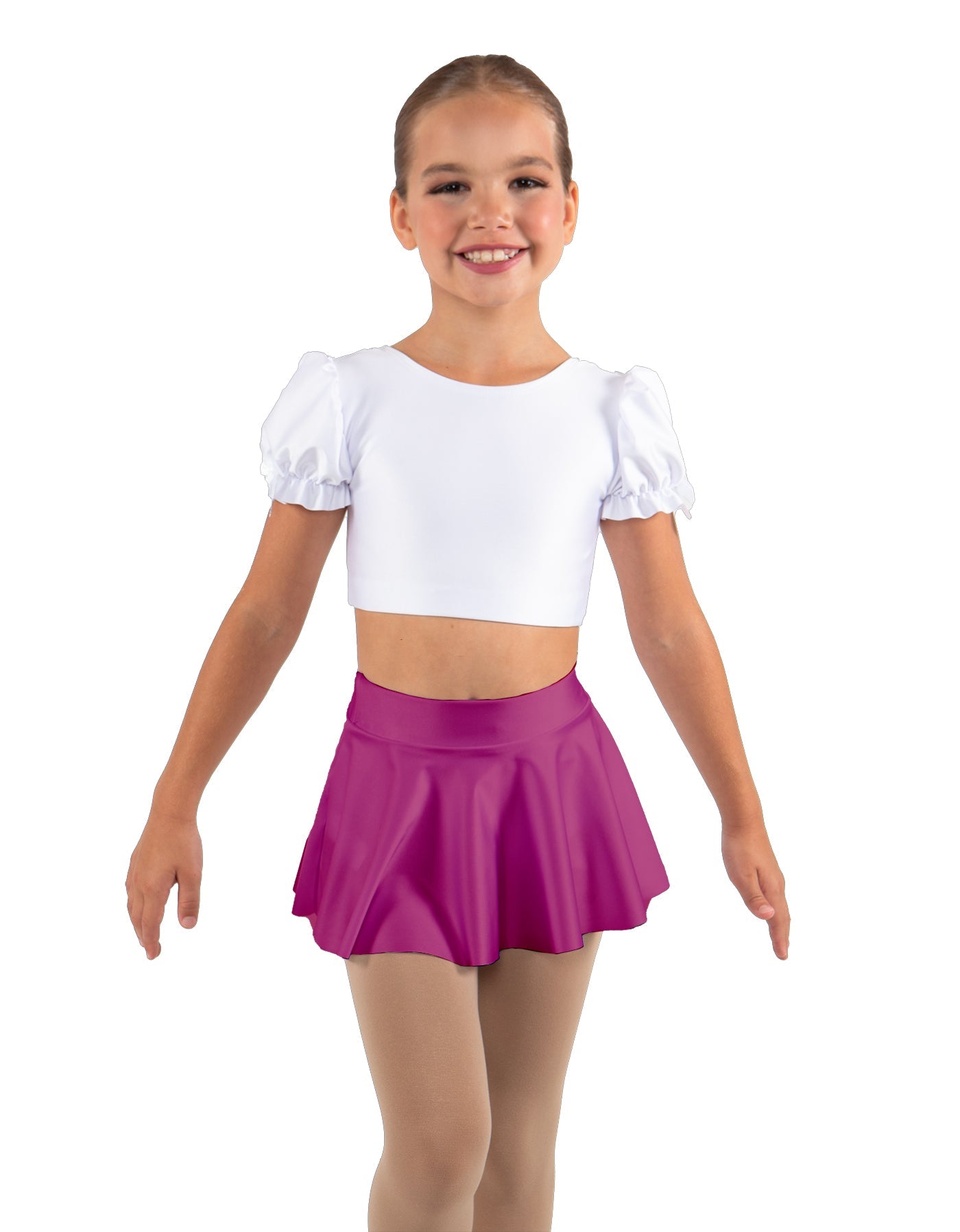 Solid Lycra Top Skirt Tall Band