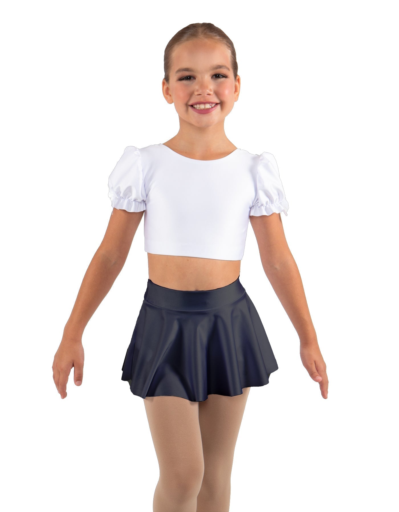 Solid Lycra Top Skirt Tall Band