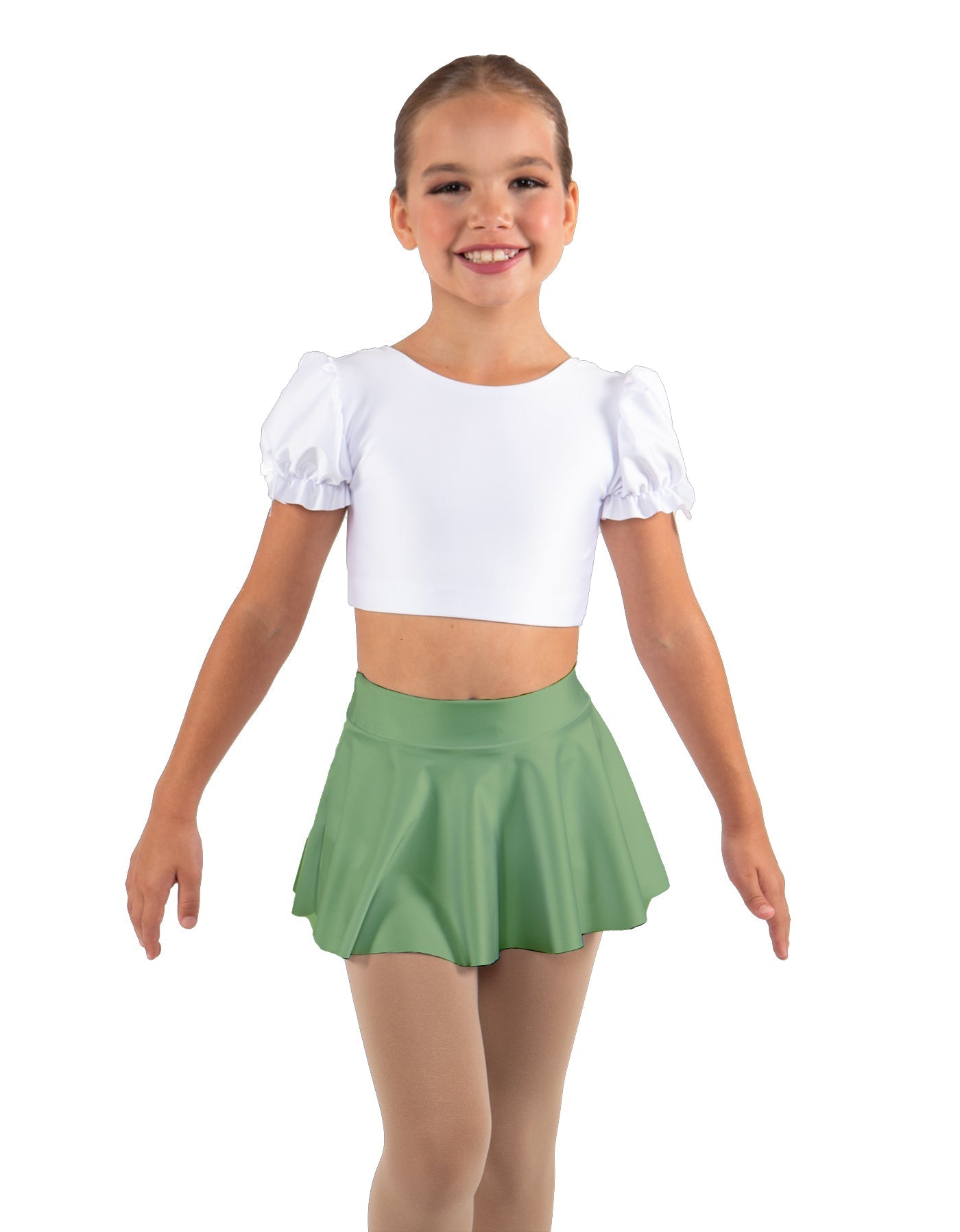 Solid Lycra Top Skirt Tall Band