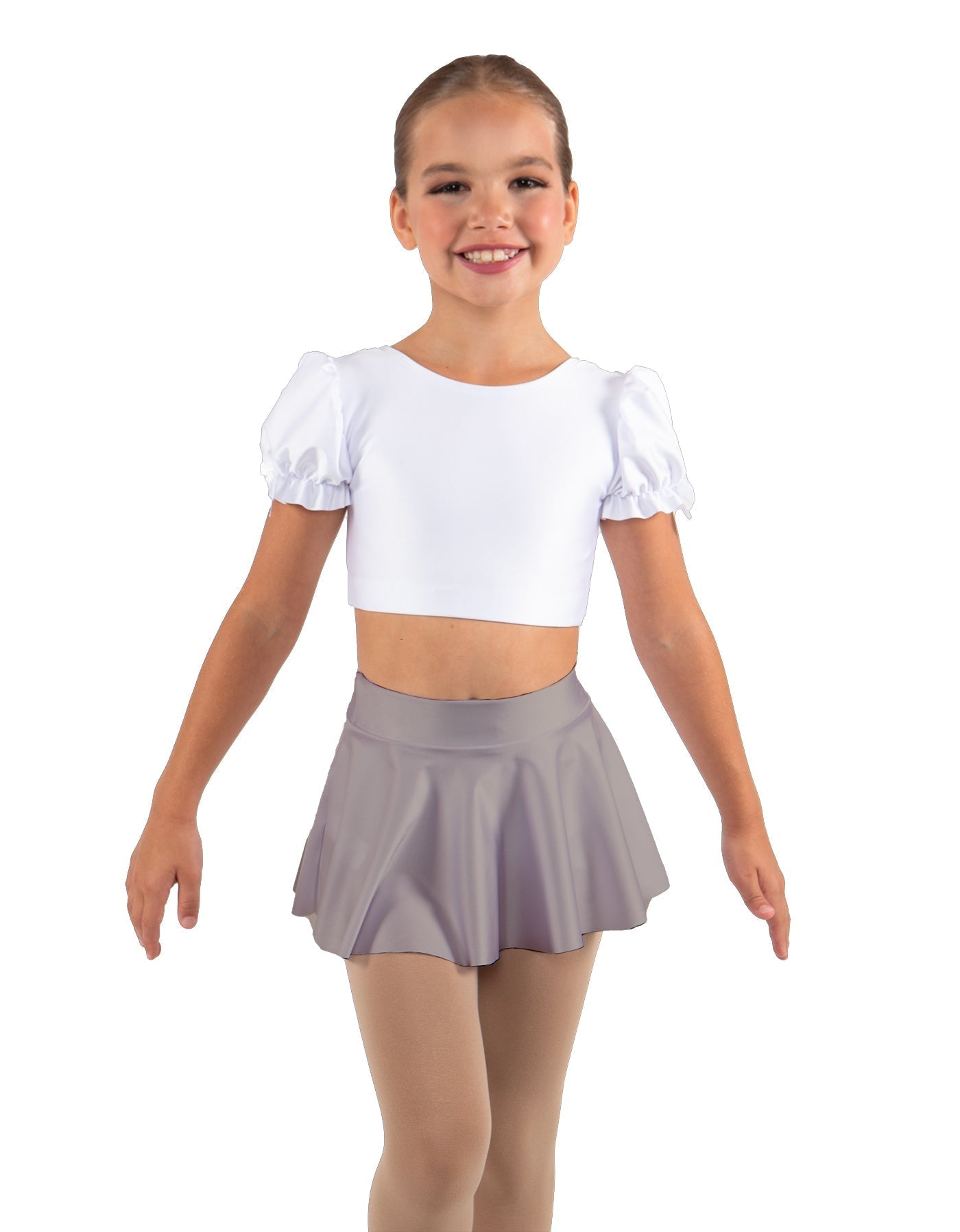 Solid Lycra Top Skirt Tall Band