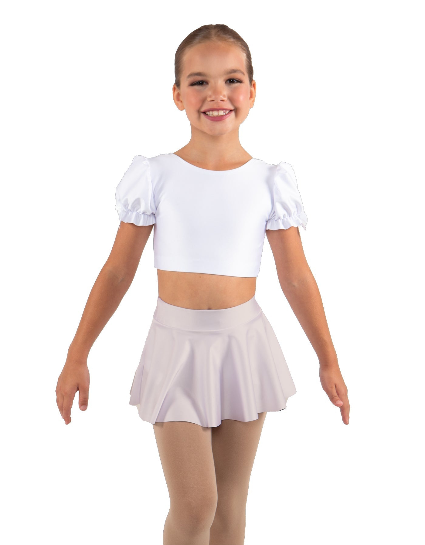 Solid Lycra Top Skirt Tall Band