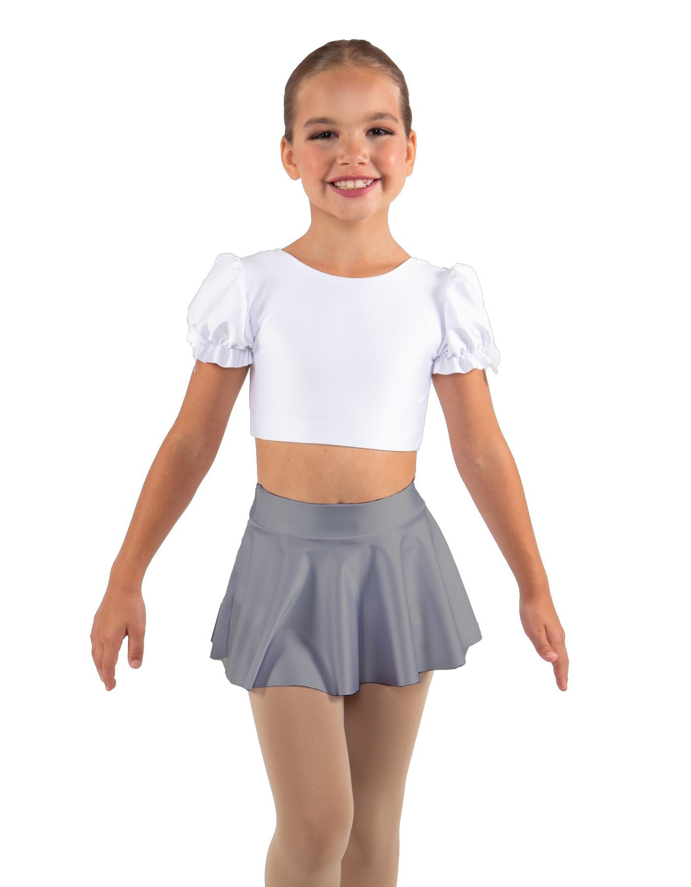 Solid Lycra Top Skirt Tall Band