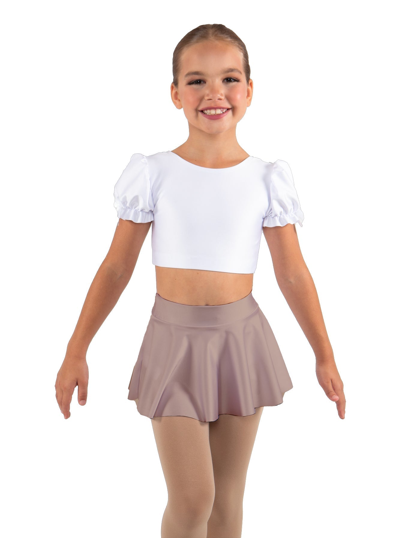 Solid Lycra Top Skirt Tall Band