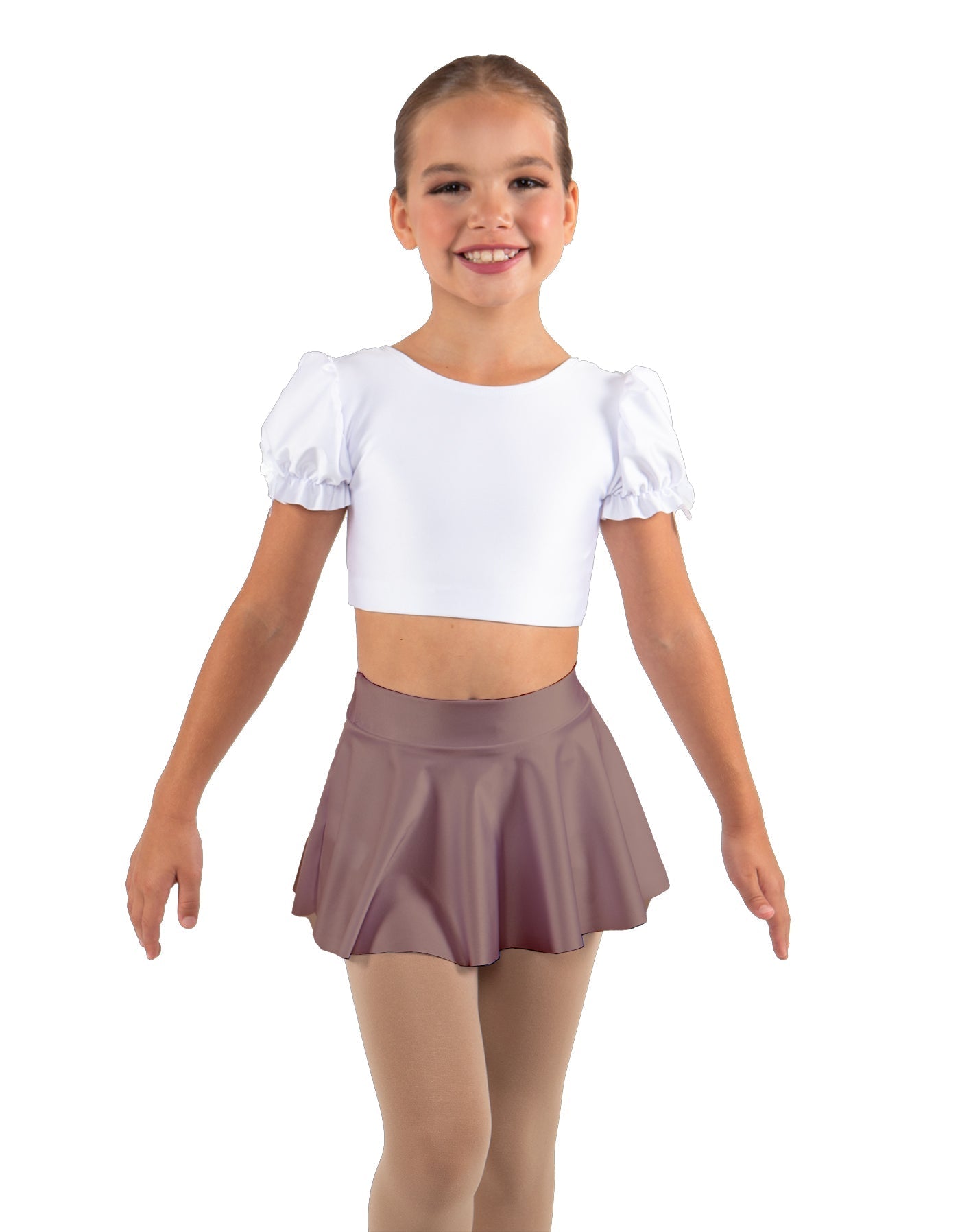 Solid Lycra Top Skirt Tall Band