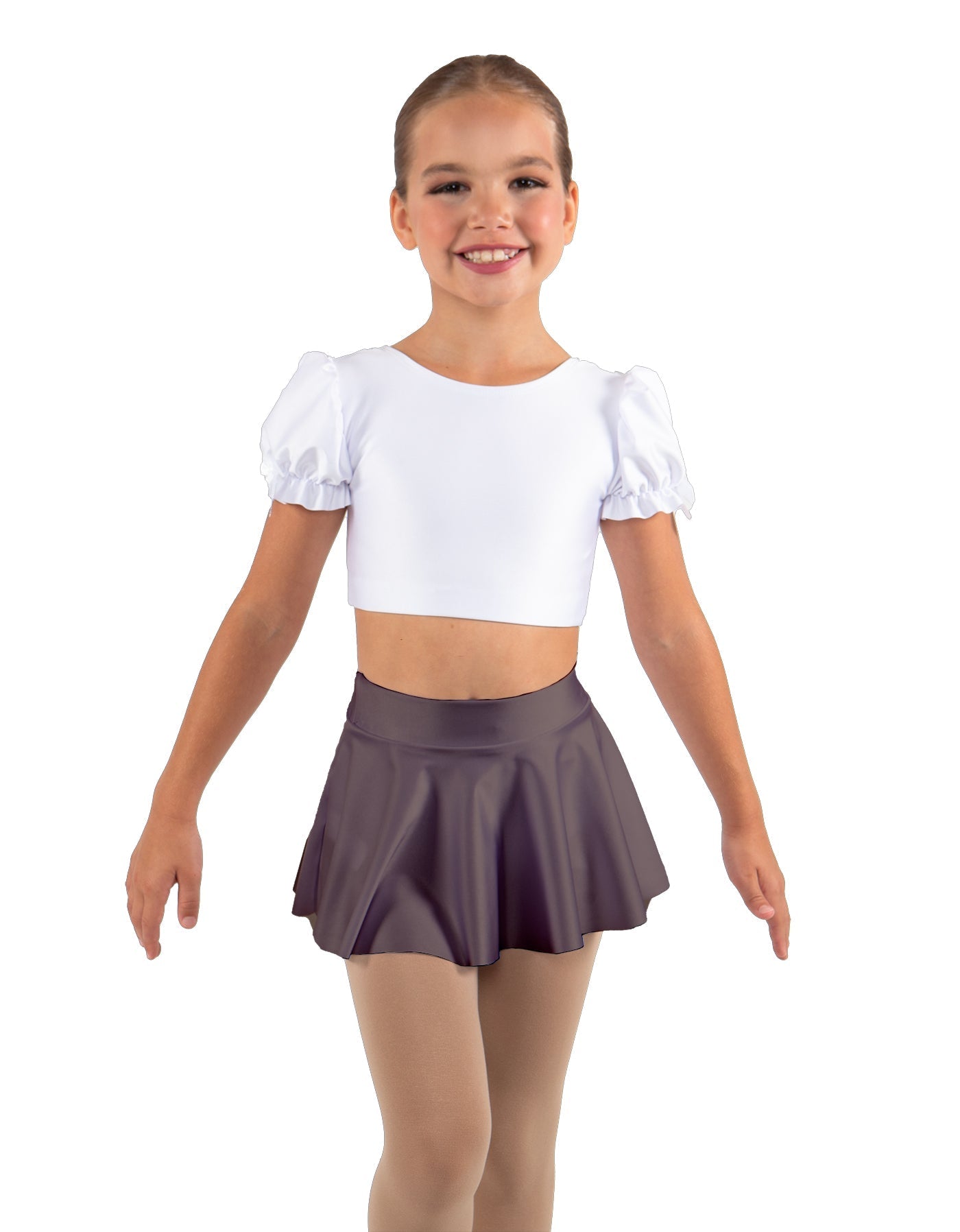Solid Lycra Top Skirt Tall Band