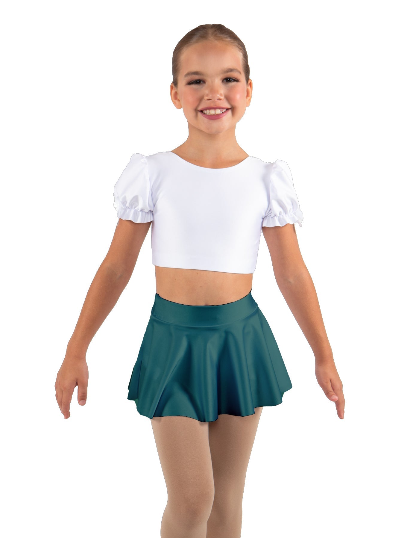 Solid Lycra Top Skirt Tall Band