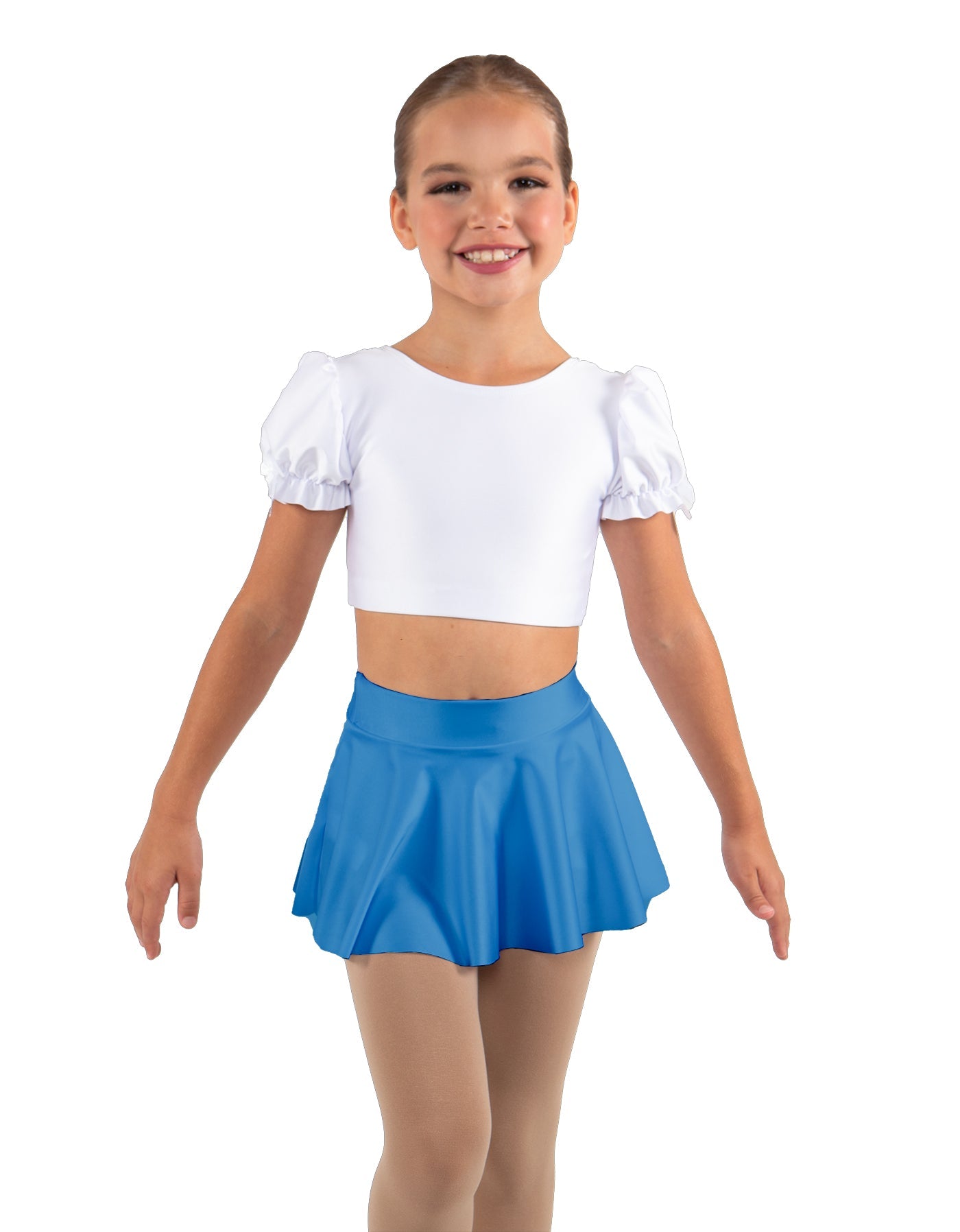 Solid Lycra Top Skirt Tall Band