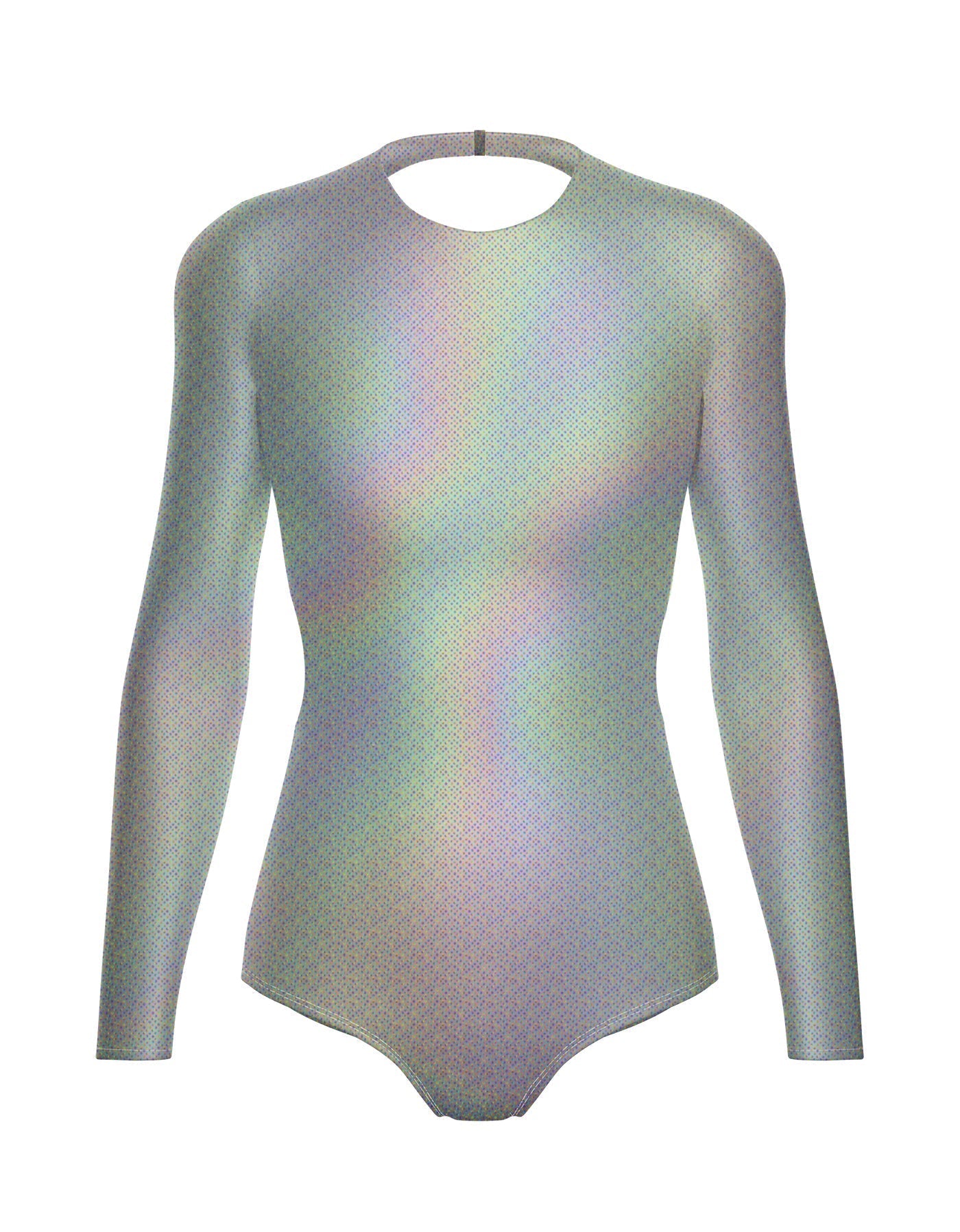 Hologram LS Leotard Triangle Back