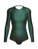 Hologram LS Leotard Triangle Back