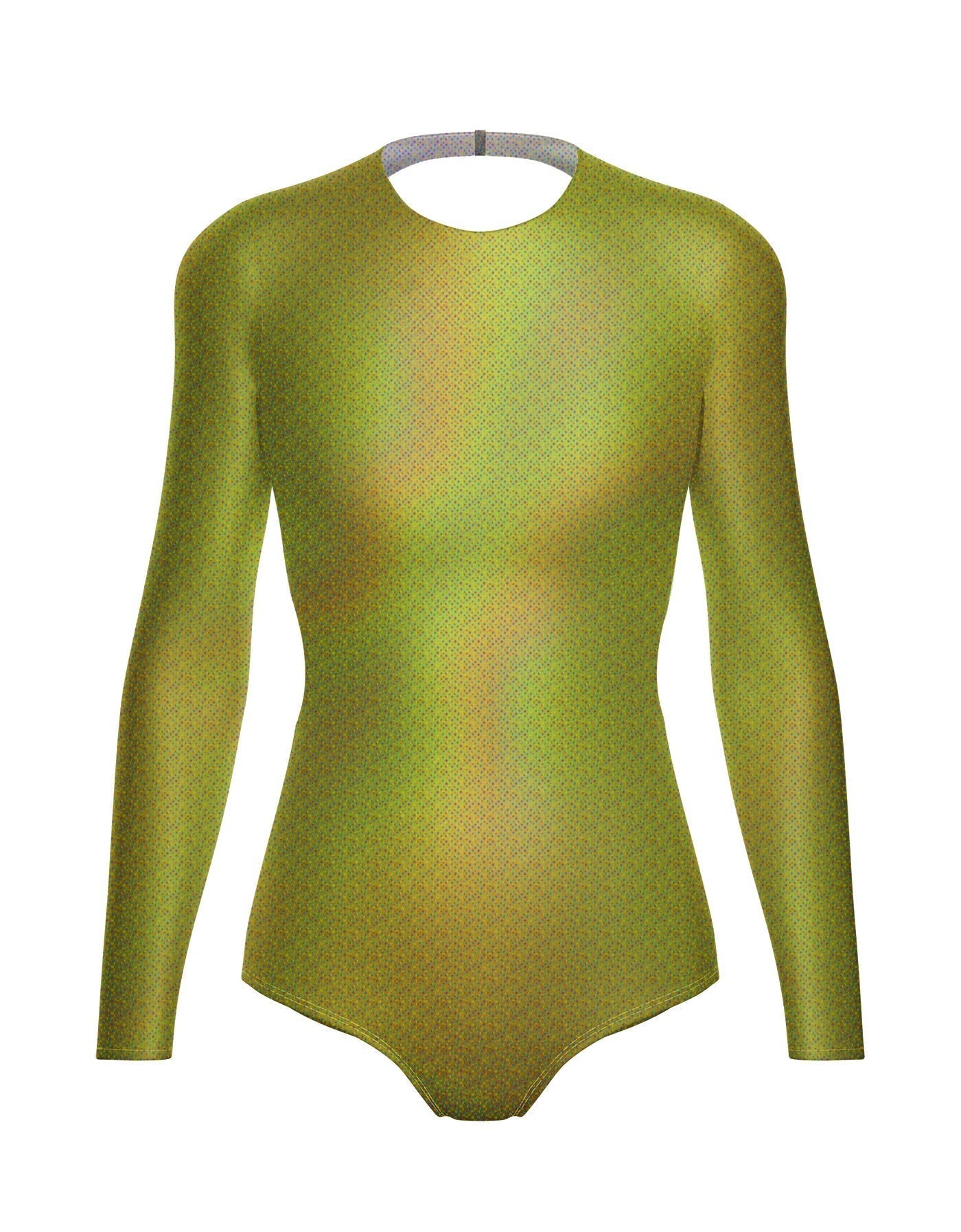 Hologram LS Leotard Triangle Back