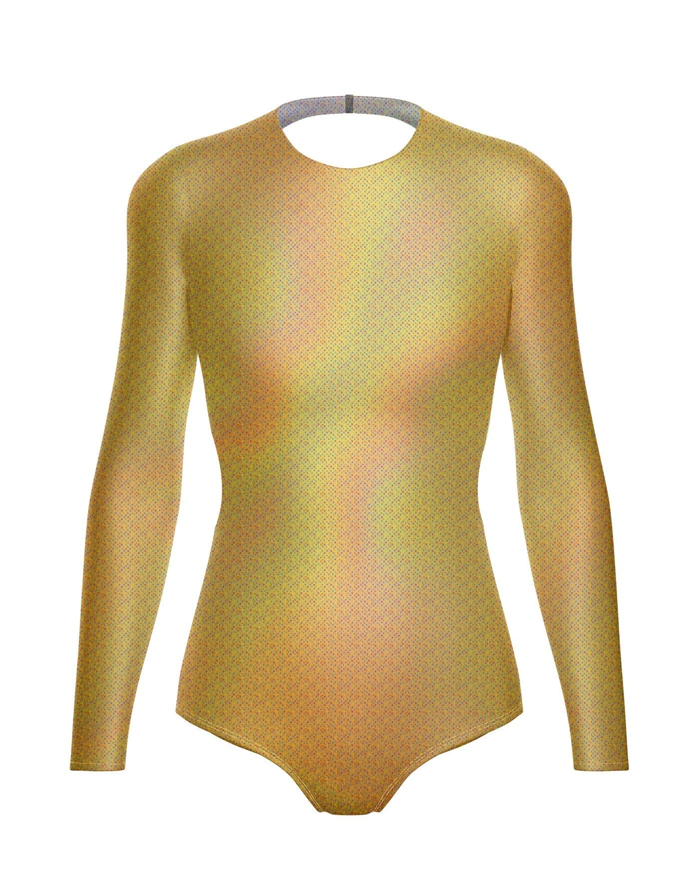 Hologram LS Leotard Triangle Back