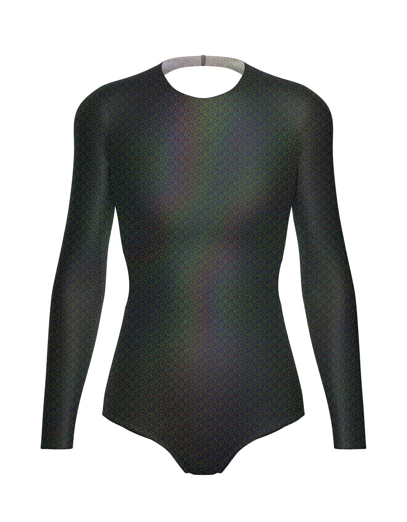 Hologram LS Leotard Triangle Back