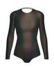 Hologram LS Leotard Triangle Back